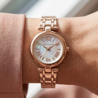 Michael Kors Lennox MK4893 Rose Gold Mother of Pearl Dial Women's Watch