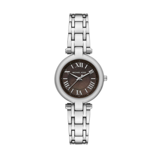 Michael Kors Lennox MK4894 Silver-Tone Grey Mother of Pearl Women's Watch