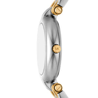 Michael Kors Lennox MK4895 Two-Tone Silver & Gold White Mother of Pearl Women's Watch