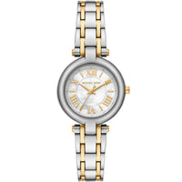 Michael Kors Lennox MK4895 Two-Tone Silver & Gold White Mother of Pearl Women's Watch