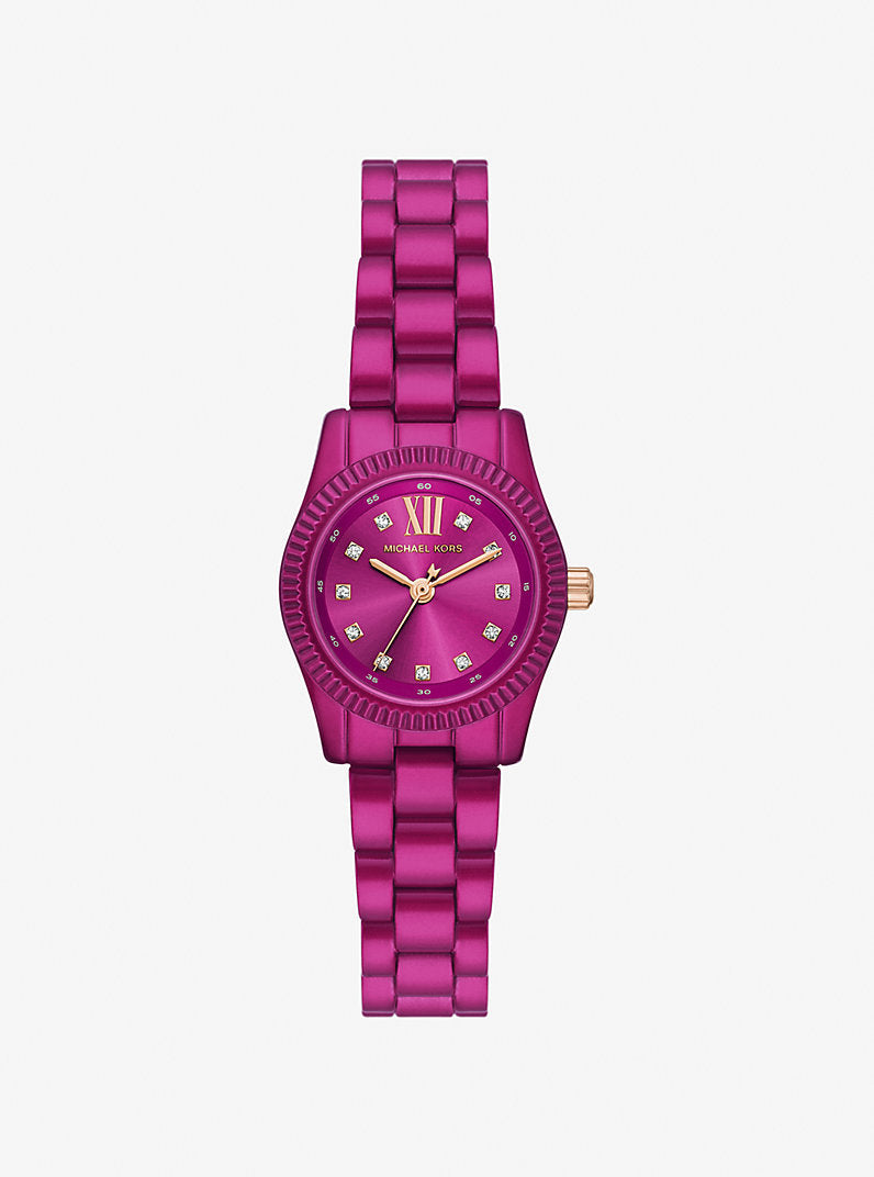 Michael Kors Petite Lexington MK4915LE Limited Edition Fuchsia Stainless Steel Women's Watch