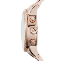Michael Kors Ritz MK6077 Rose Gold Tone Crystal Chronograph Women's Watch
