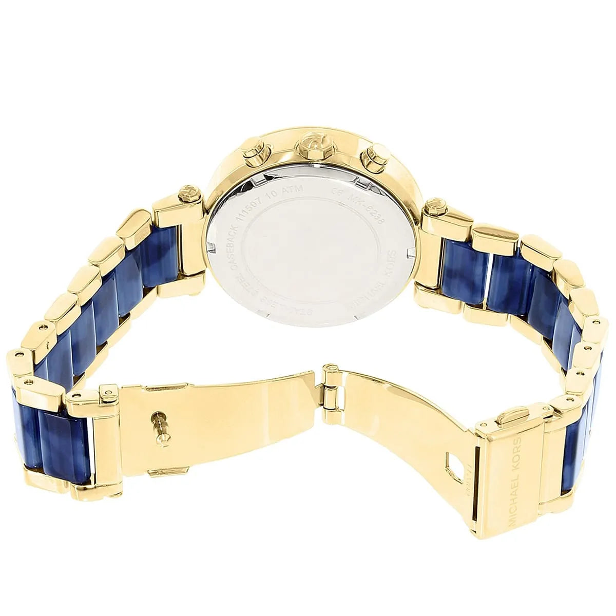 Michael Kors Parker MK6238 Gold-Tone Navy Blue Acetate Women's Watch