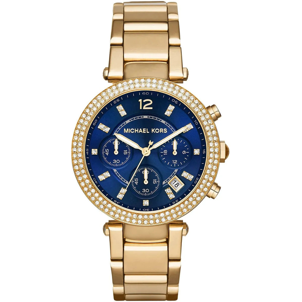 Michael Kors Parker MK6262 Gold-Tone Navy Blue Dial Women's Watch