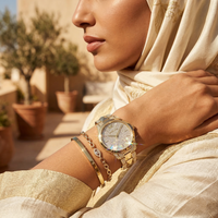 Michael Kors Runway Mercer MK6715 Gold-Tone Full Pavé Crystal Women's Watch