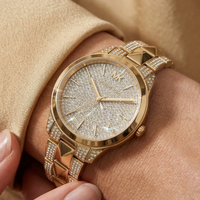 Michael Kors Runway Mercer MK6715 Gold-Tone Full Pavé Crystal Women's Watch
