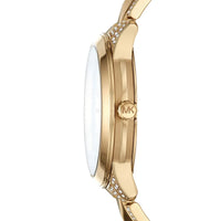 Michael Kors Runway Mercer MK6715 Gold-Tone Full Pavé Crystal Women's Watch