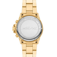 Michael Kors Everest MK7212 Gold-Tone Baguette Crystal Bezel Women's Watch