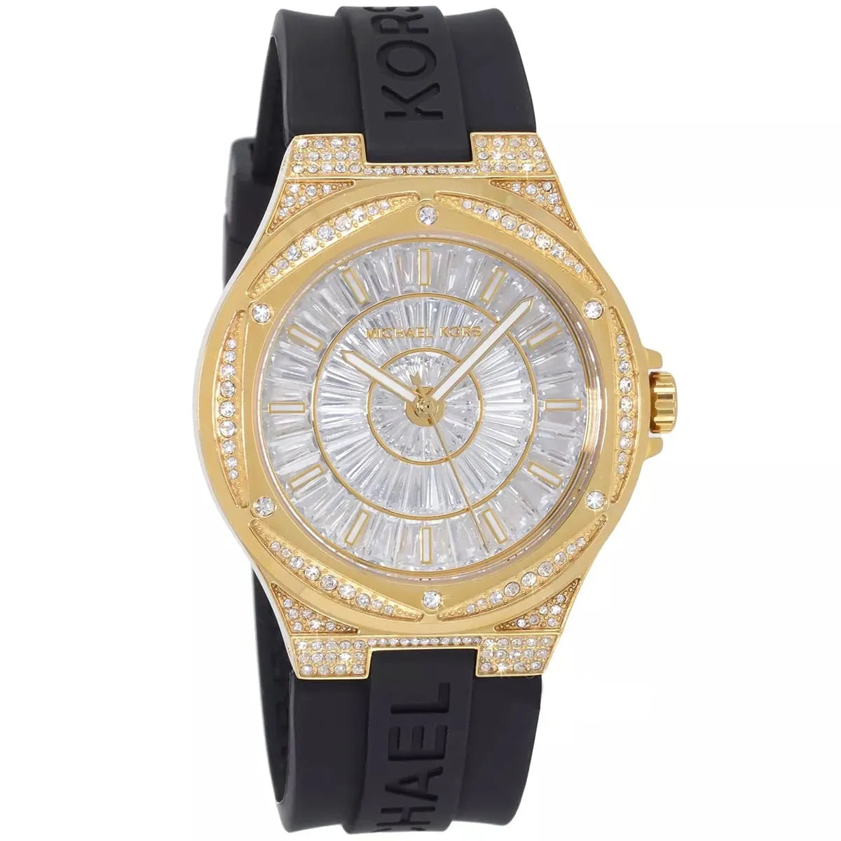 Michael Kors Camille MK7247 Women’s Gold Crystal Silicone Multi-Function Watch