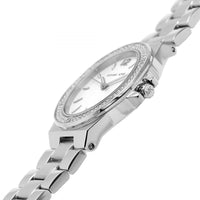 Michael Kors Lennox MK7280 Silver Watch with Crystal Bezel and Silver Dial