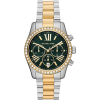 Michael Kors Lexington MK7303 Two-Tone Silver & Gold Green Dial Women's Watch