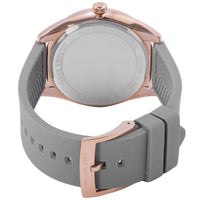 Michael Kors Janelle MK7314 Rose Gold Watch with Grey Silicone Strap