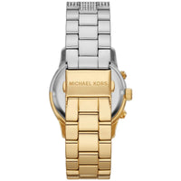 Michael Kors Runway MK7329 Two-Tone Silver & Gold Crystal Pavé Women's Watch