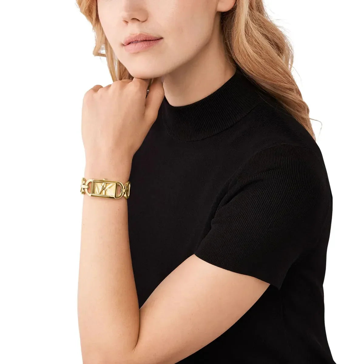Michael Kors For Women Stainless Steel Bracelet Style Straps Analogue Watch MK7406