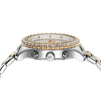 Michael Kors Everest MK7415 Two-Tone Silver & Gold Crystal Pavé Women's Watch