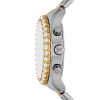 Michael Kors Everest MK7415 Two-Tone Silver & Gold Crystal Pavé Women's Watch