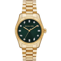 Michael Kors Lexington MK7449 Green Dial Gold-Tone Stainless Steel Women's Watch