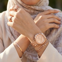 Michael Kors Maren MK7494 Rose Gold-Tone Chronograph Women's Watch