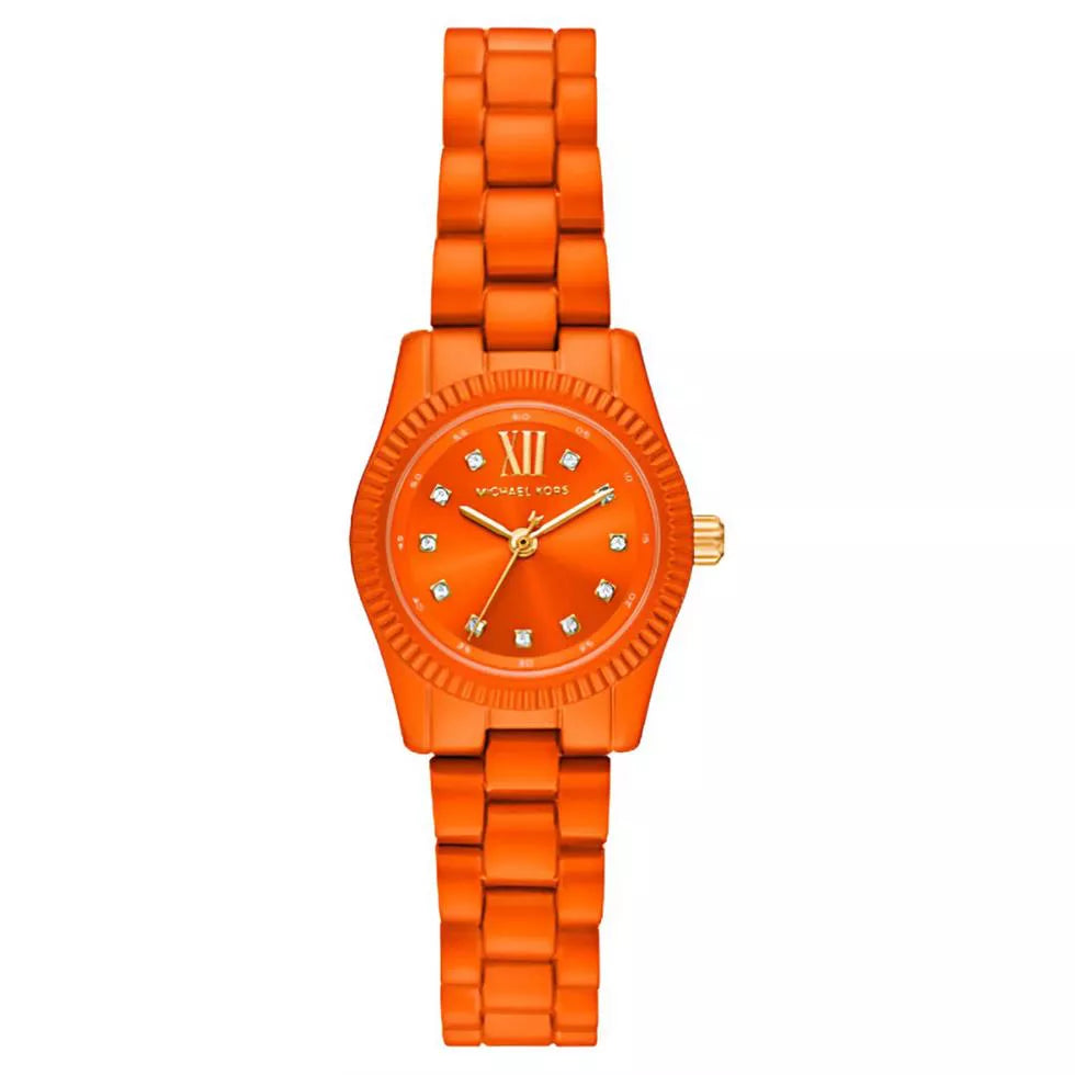 Michael Kors Petite Lexington MK7538LE Limited Edition Orange Stainless Steel Women's Watch
