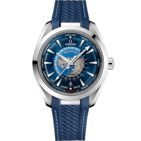 Omega Seamaster Aqua Terra 150M Co-Axial Master Chronometer Gmt Worldtimer 43mm Dark Blue