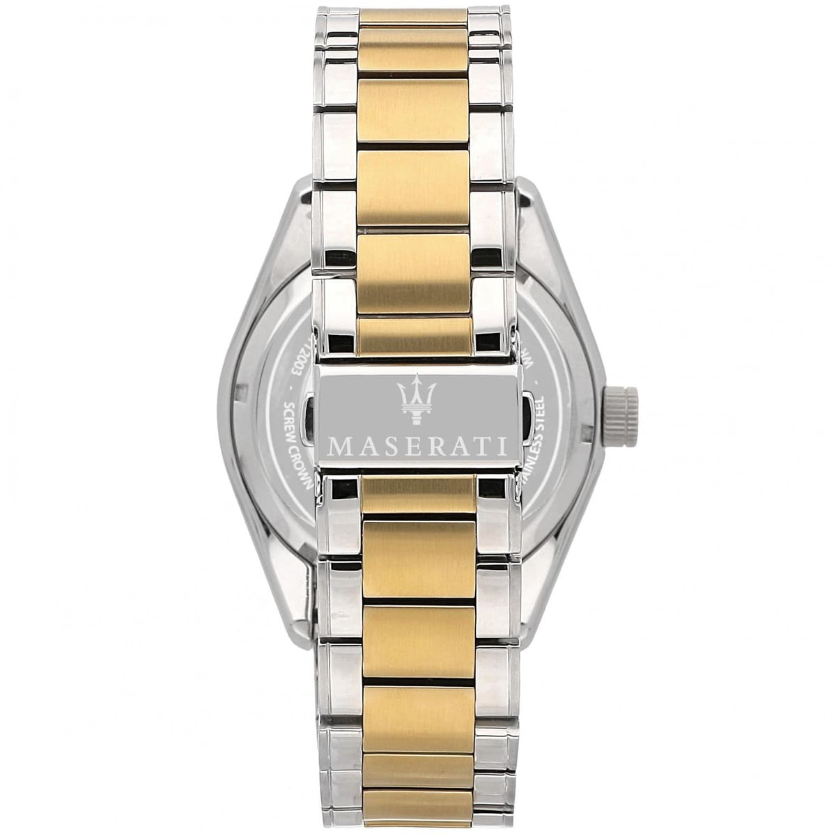 Maserati Traguardo R8823112003 Two-Tone Gold White Open Heart Automatic Men's Watch