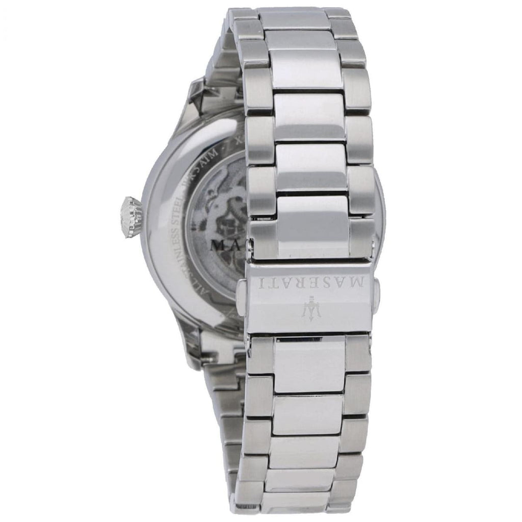 Maserati Tradizione R8823125001 Silver White Open Heart Automatic Men's Watch