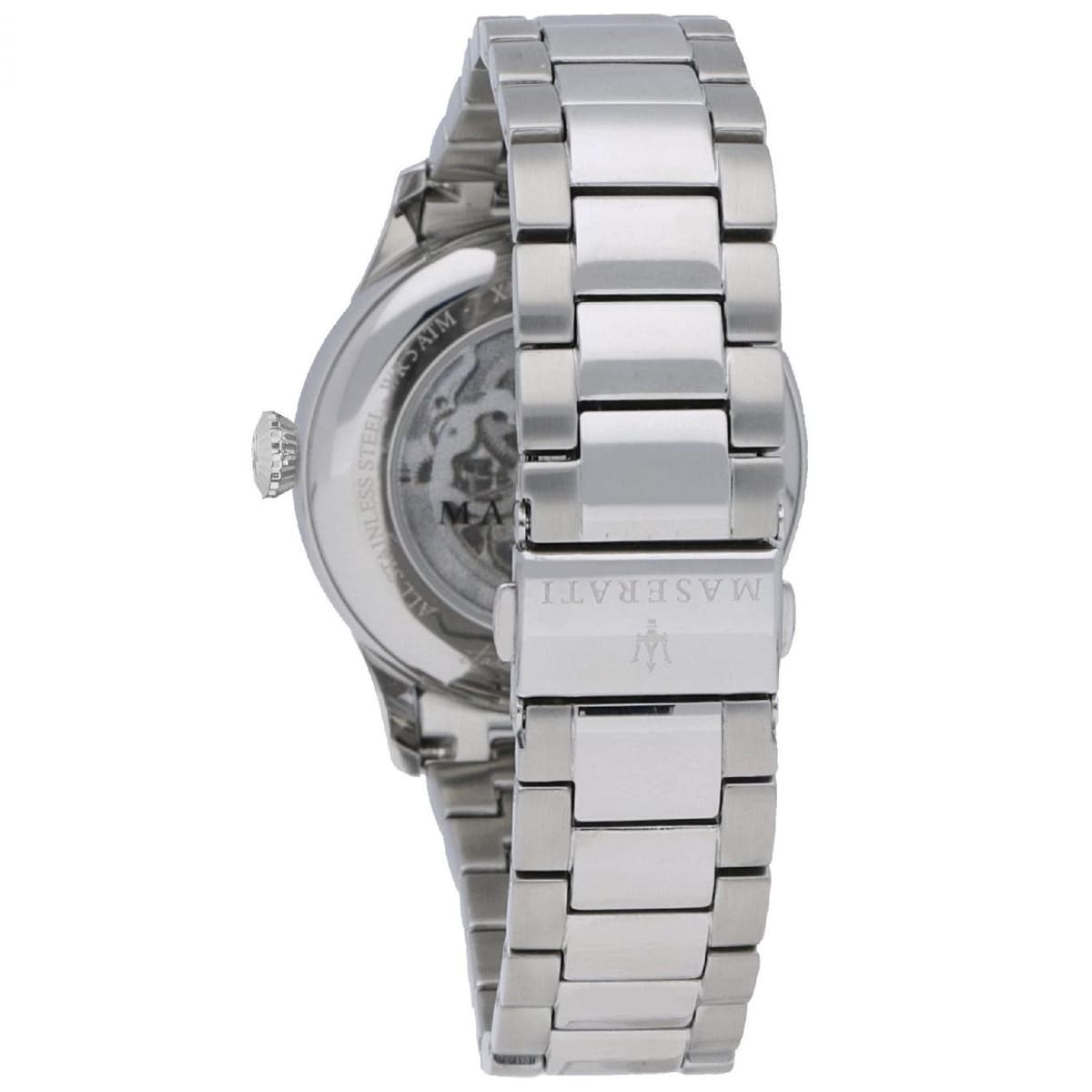 Maserati Tradizione R8823125001 Silver White Open Heart Automatic Men's Watch