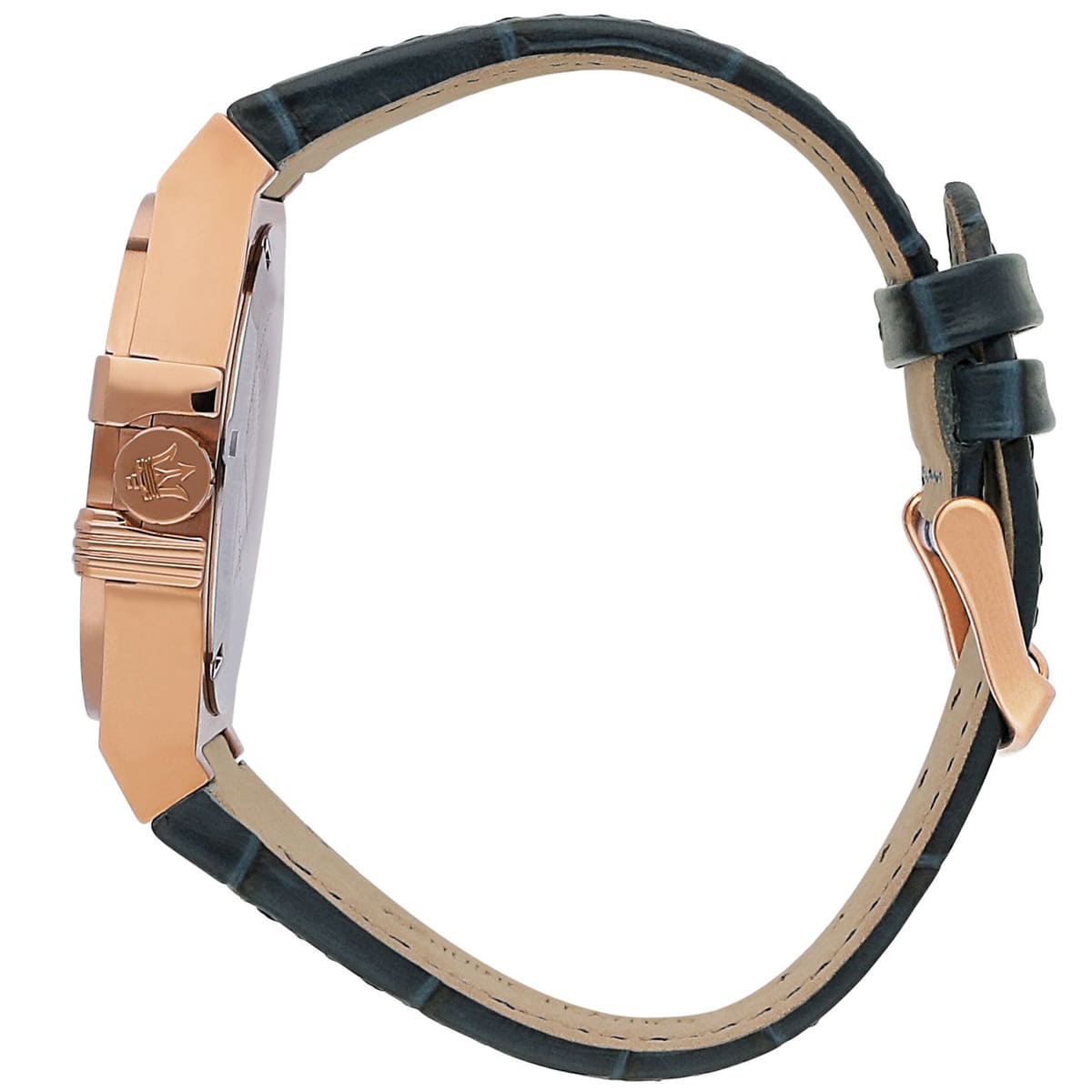 Maserati Potenza 4800Rose Gold Blue Dial Leather Men's Watch