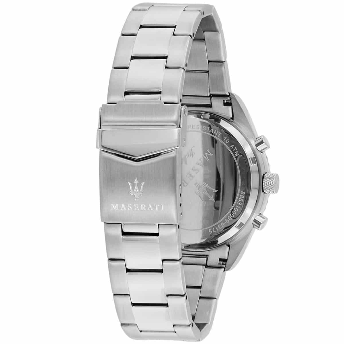 Maserati Competizione R8853100012 Silver Black Carbon Dial Metal Men's Watch