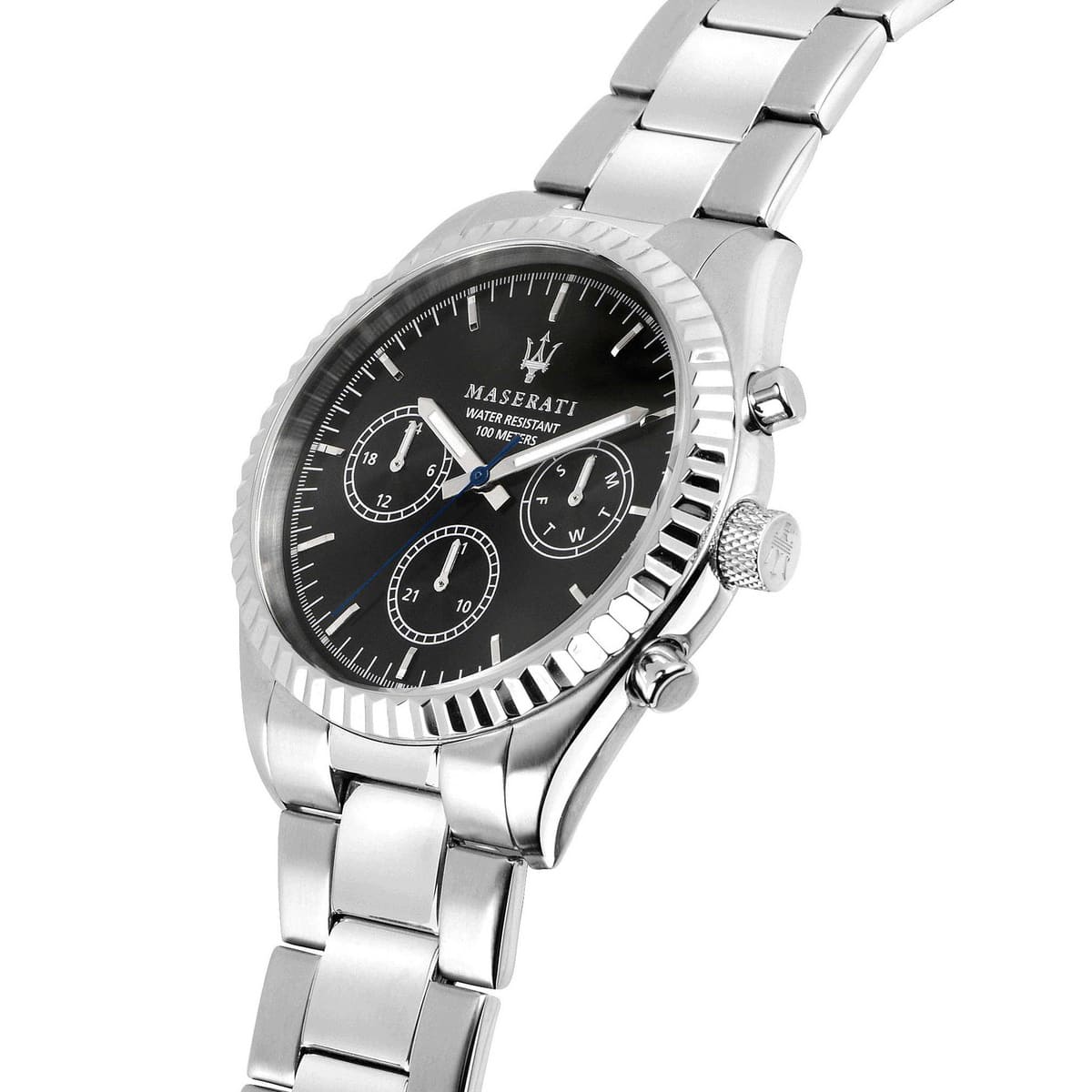 Maserati Competizione R8853100023 Silver Black Dial Metal Men's Watch