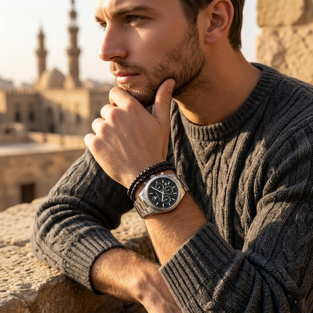 Maserati Competizione R8853100023 Silver Black Dial Metal Men's Watch