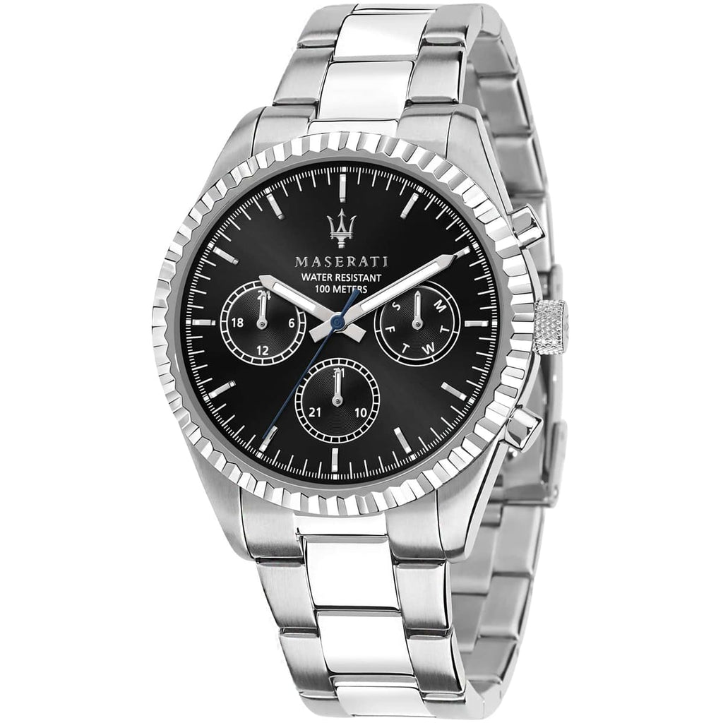 Maserati Competizione R8853100023 Silver Black Dial Metal Men's Watch