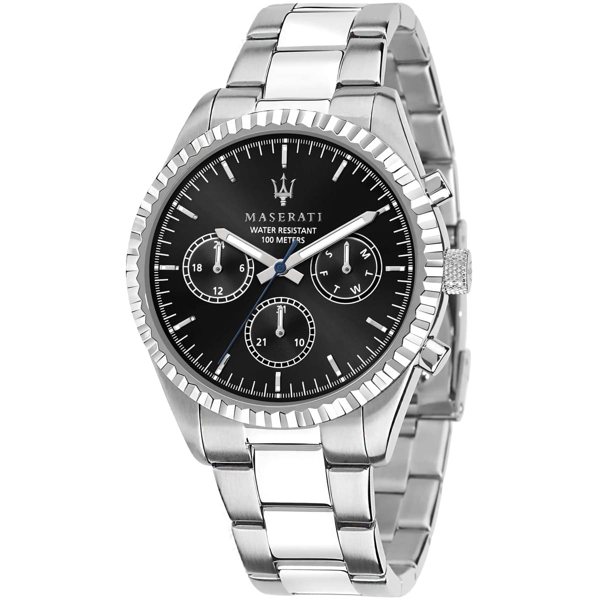 Maserati Competizione R8853100023 Silver Black Dial Metal Men's Watch