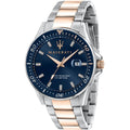 Maserati Sfida R8853140003 Two-Tone Rose Gold Blue Dial Men's Watch