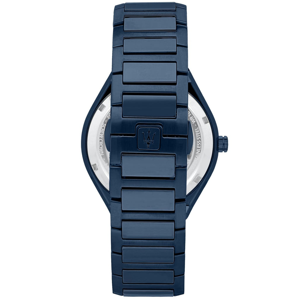 Maserati Stile Blue Edition R8853141001 All Blue Gold Accents Men's Watch
