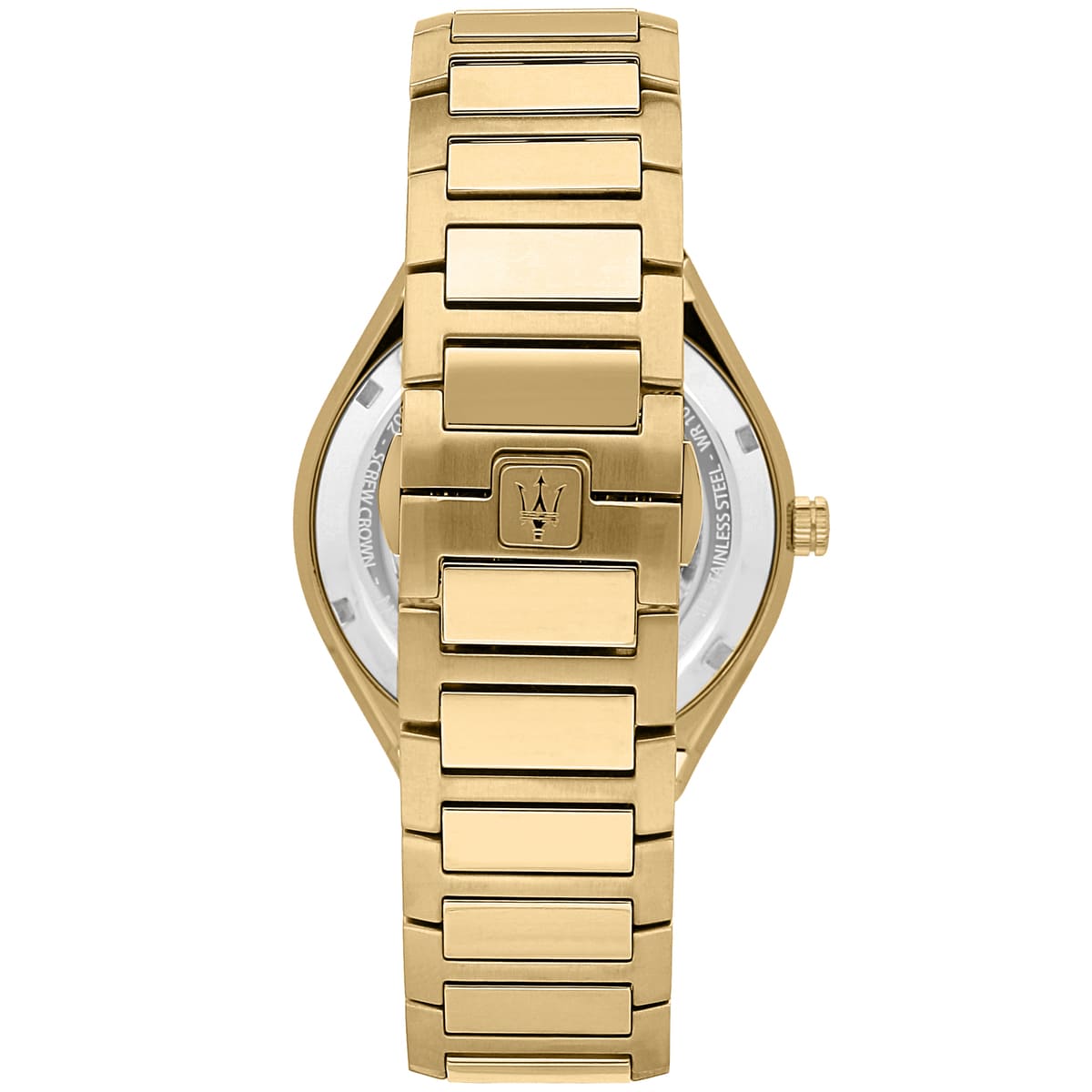 Maserati Stile R8853142004 Full Gold Black Waffle Dial Men's Watch