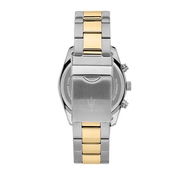 Maserati Attrazione R8853151008 Two-Tone Gold Blue Dial Men's Watch