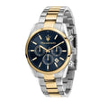 Maserati Attrazione R8853151008 Two-Tone Gold Blue Dial Men's Watch