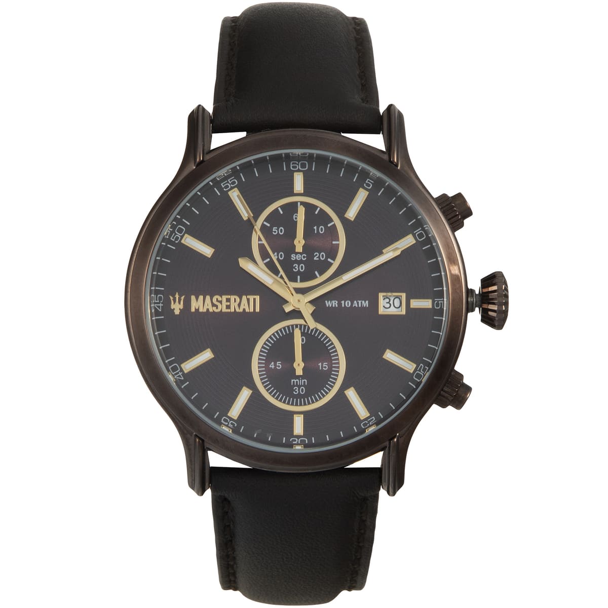 Maserati Epoca R8871618006 Bronze-Tone Brown Dial Leather Men's Watch