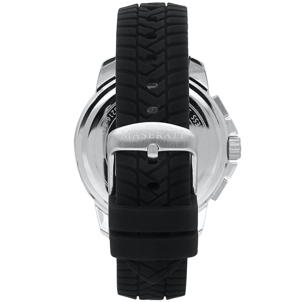 Maserati Successo R8871621014 Black Dial Rubber Men's Watch