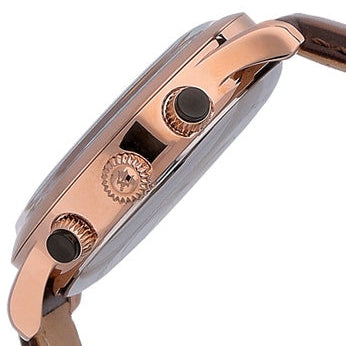 Maserati Ricordo R8871633002 Rose Gold Silver Dial Leather Men's Watch