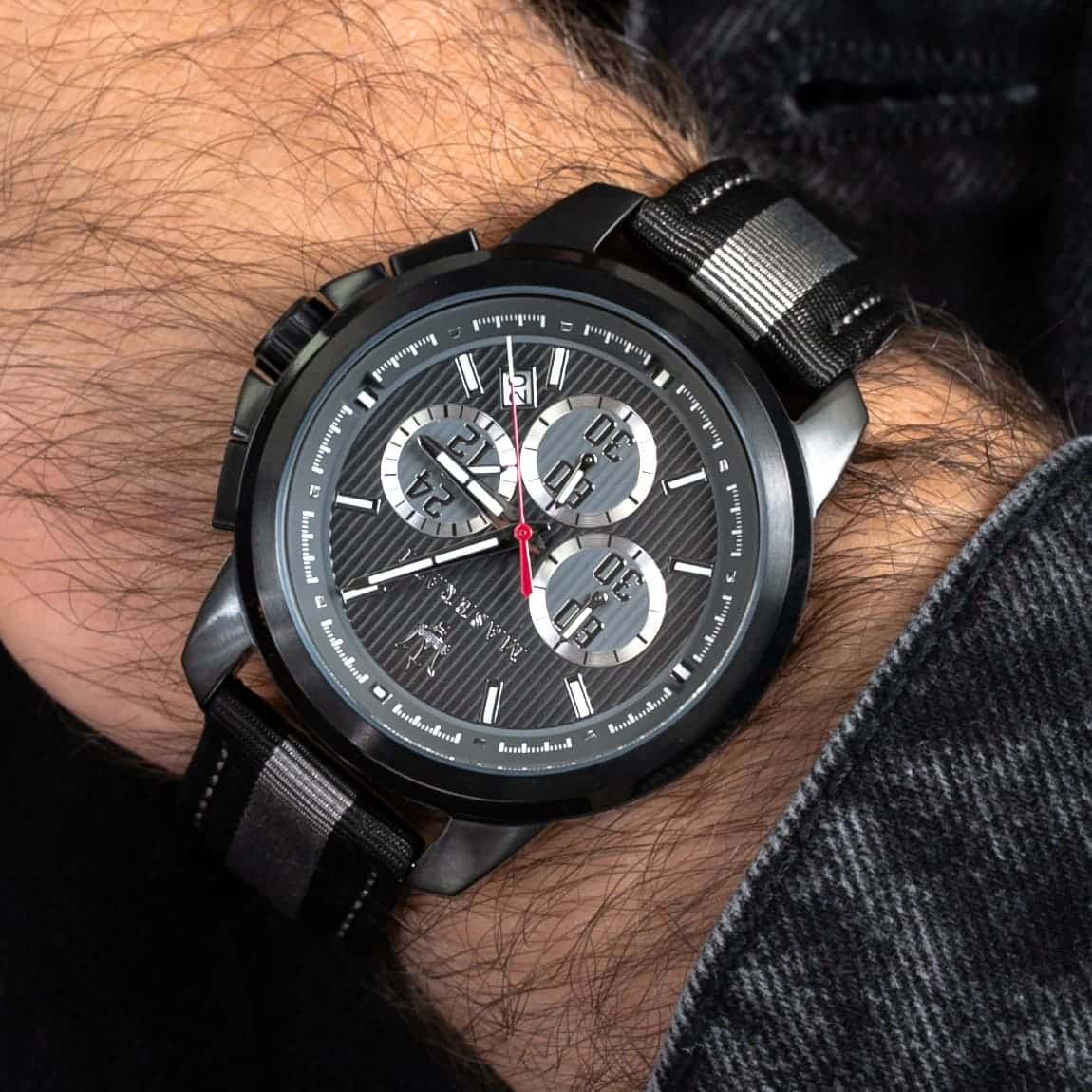 Maserati Royale R8871637002 Black Dial Racing Fiber Men's Watch