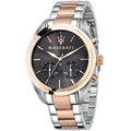 Maserati Traguardo R8873612003 Two-Tone Rose Gold Brown Dial Men's Watch