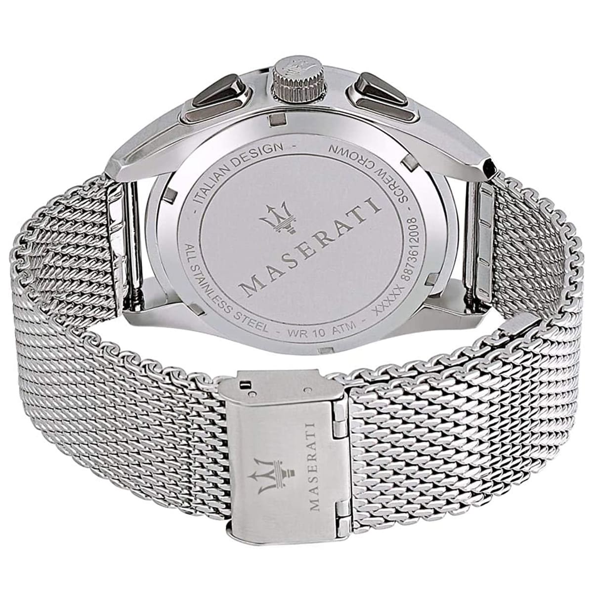 Maserati Traguardo R8873612008 Silver Mesh Gray Racing Dial Men's Watch