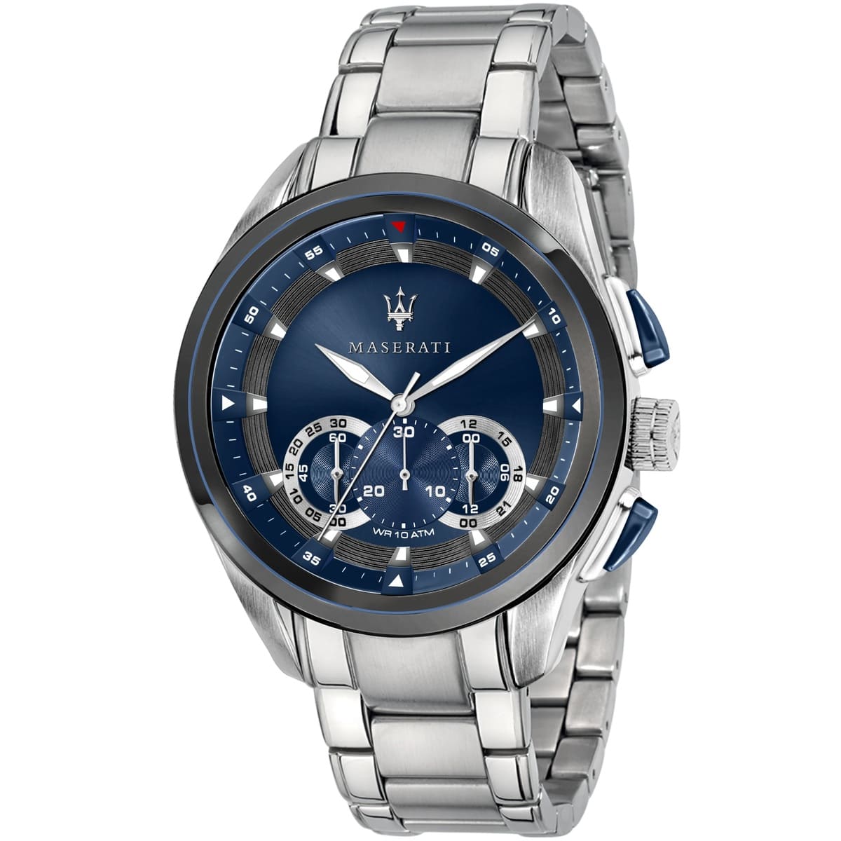 Maserati Traguardo R8873612014 Silver-Tone Blue Dial Men's Watch