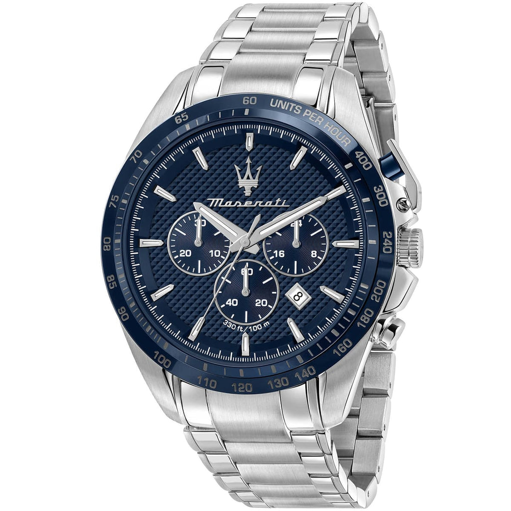 Maserati Traguardo R8873612043 Silver-Tone Blue Dial Men's Watch