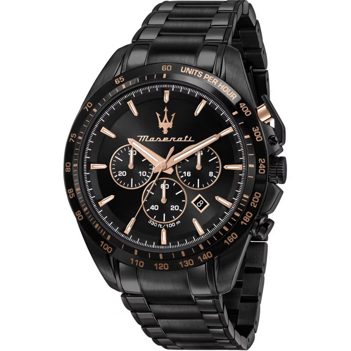 Maserati Traguardo R8873612048 Men's Watch Black & Rose Gold