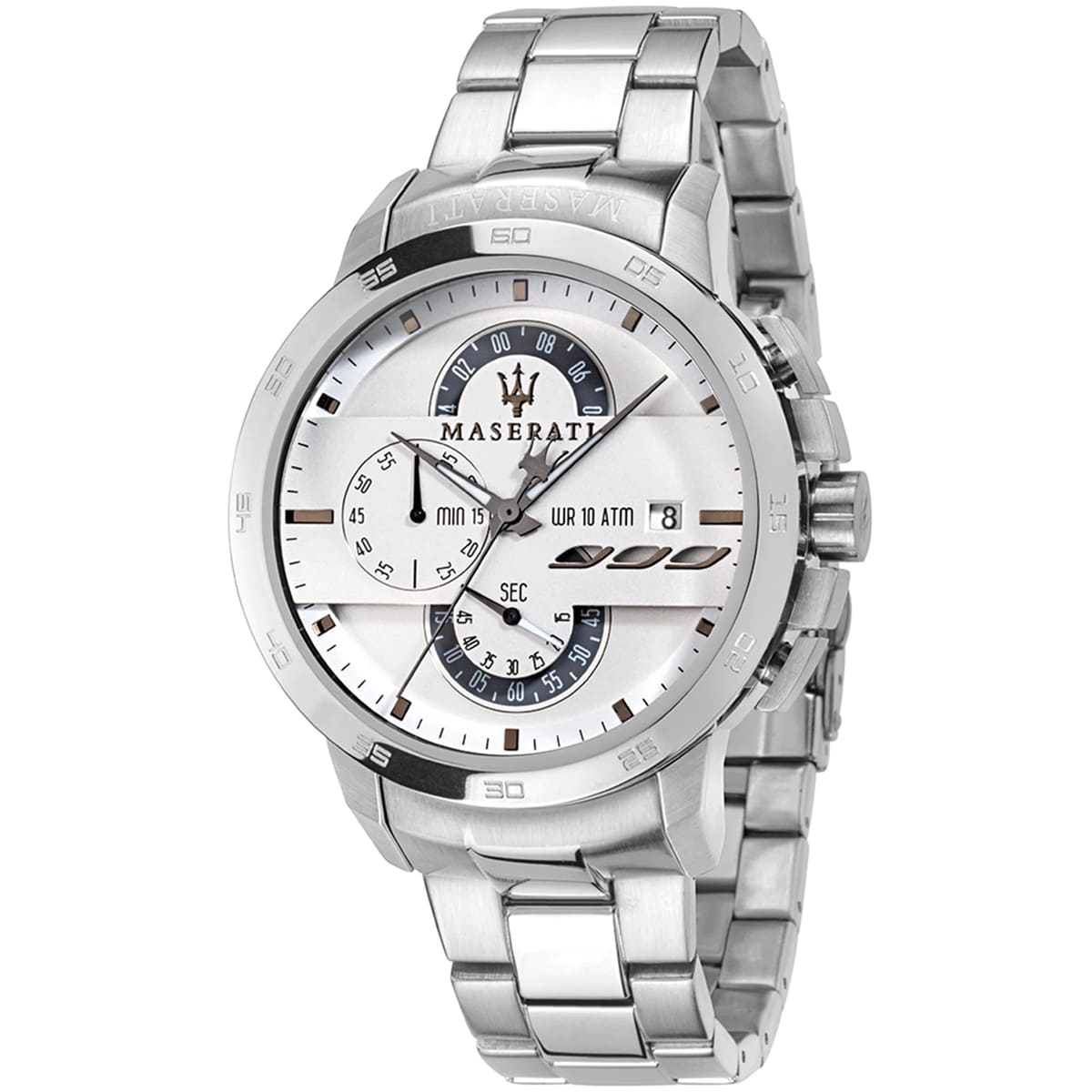Maserati Ingegno R8873619004 Silver-Tone White Dial Men's Watch