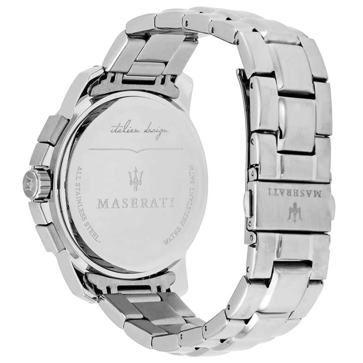 Maserati Successo R8873621001 Silver-Tone Black Dial Men's Watch