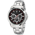 Maserati Successo R8873621009 Silver Black Racing Dial Metal Men's Watch